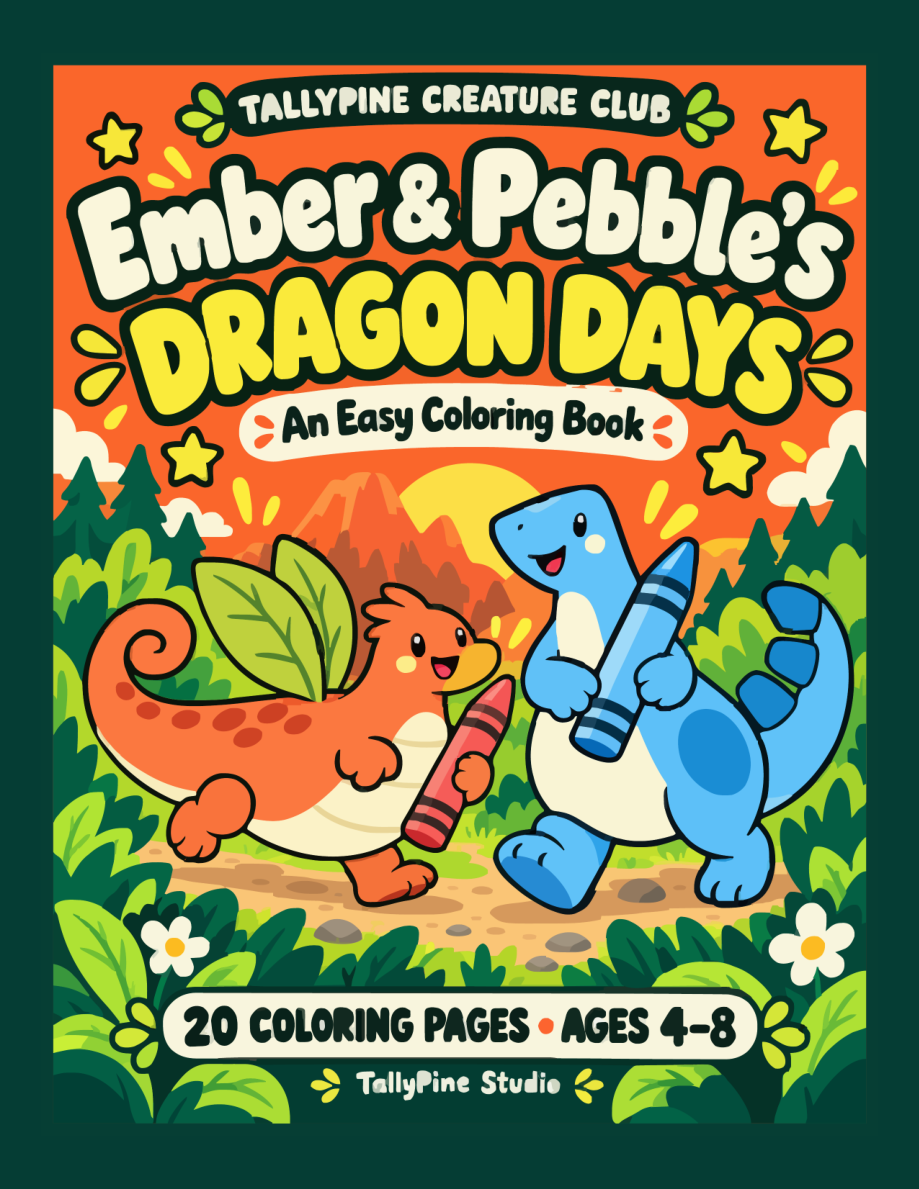 Front cover of Ember & Pebble’s Dragon Days